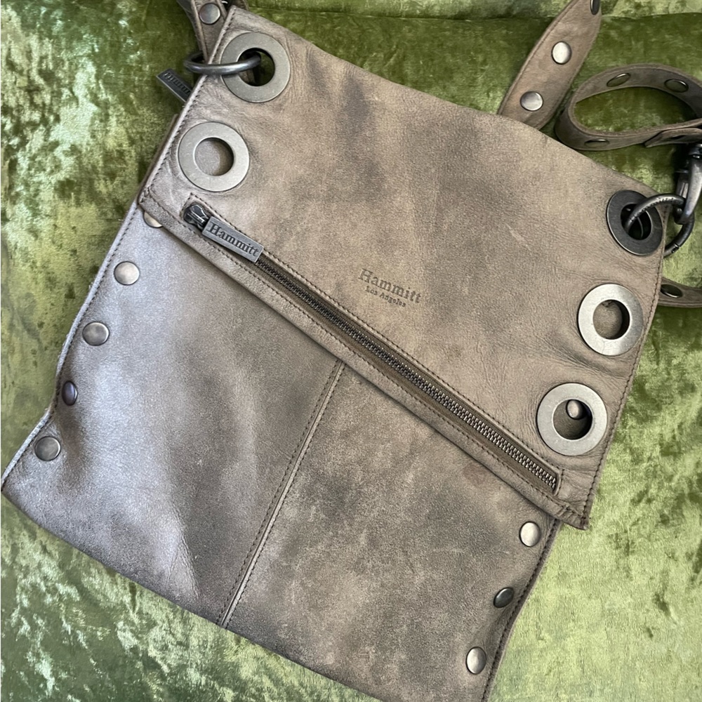 Hammitt Crossbody Bag - 12” x 11.5” - Tan Leather
